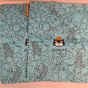 Jellycat London Dust Bag Sack Drawstring Gift Bag 15.5" x 11" Medium set of 2